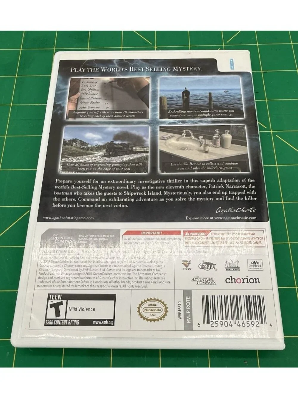 Agatha Christie: And Then There Were None Nintendo Wii, 2008)Complete